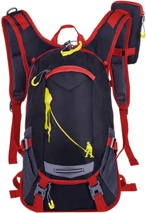 Backpack, Mountain Bike Water Bag for Men Women, Nylon Cycling Hiking Camping Running Hydration Rucksack(Rojo) WOBBLO Hiking Daypacks clement recharge tolerant furnishing Waterproof Bicycle 