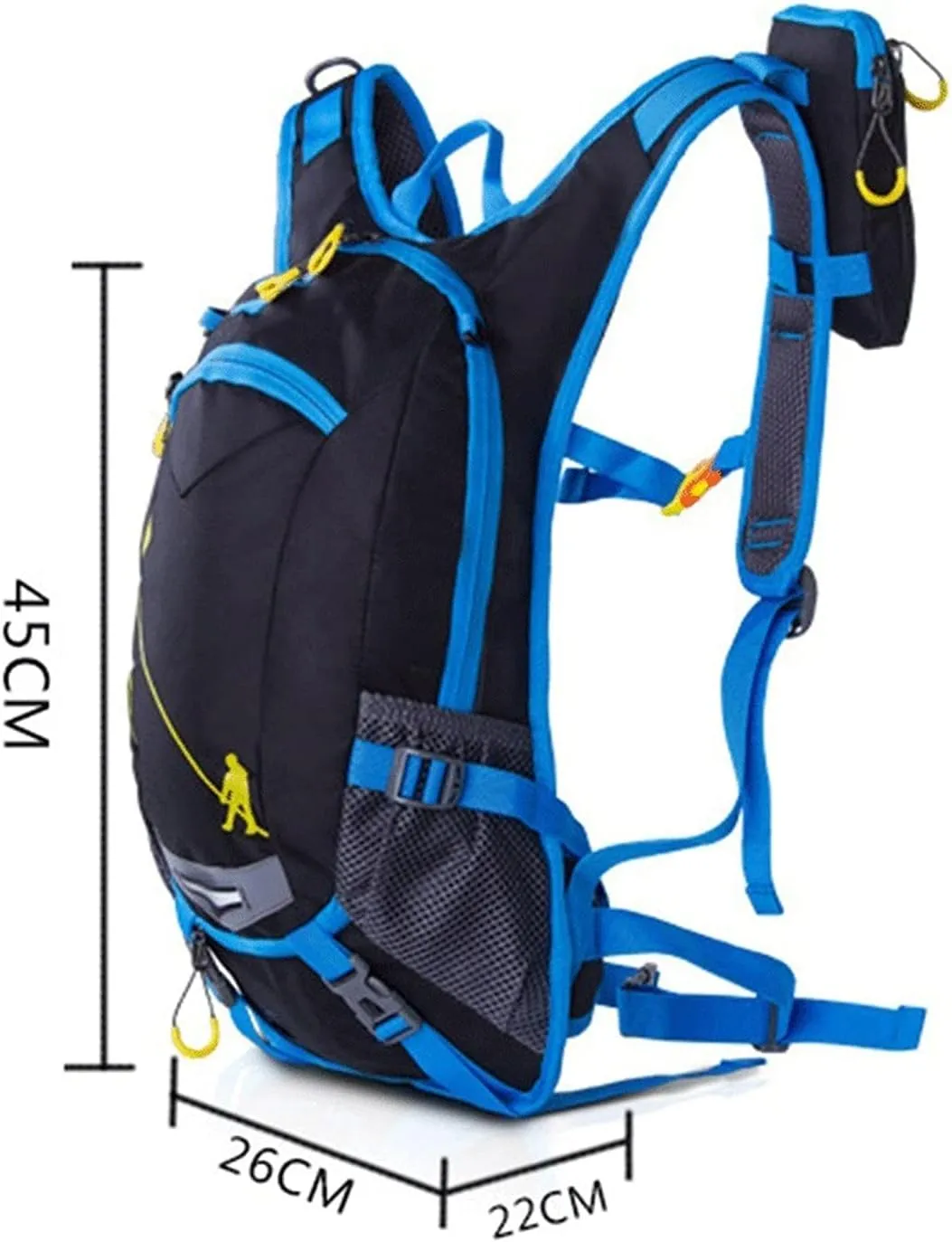 Backpack, Mountain Bike Water Bag for Men Women, Nylon Cycling Hiking Camping Running Hydration Rucksack(Rojo) WOBBLO Hiking Daypacks clement recharge tolerant furnishing Waterproof Bicycle 