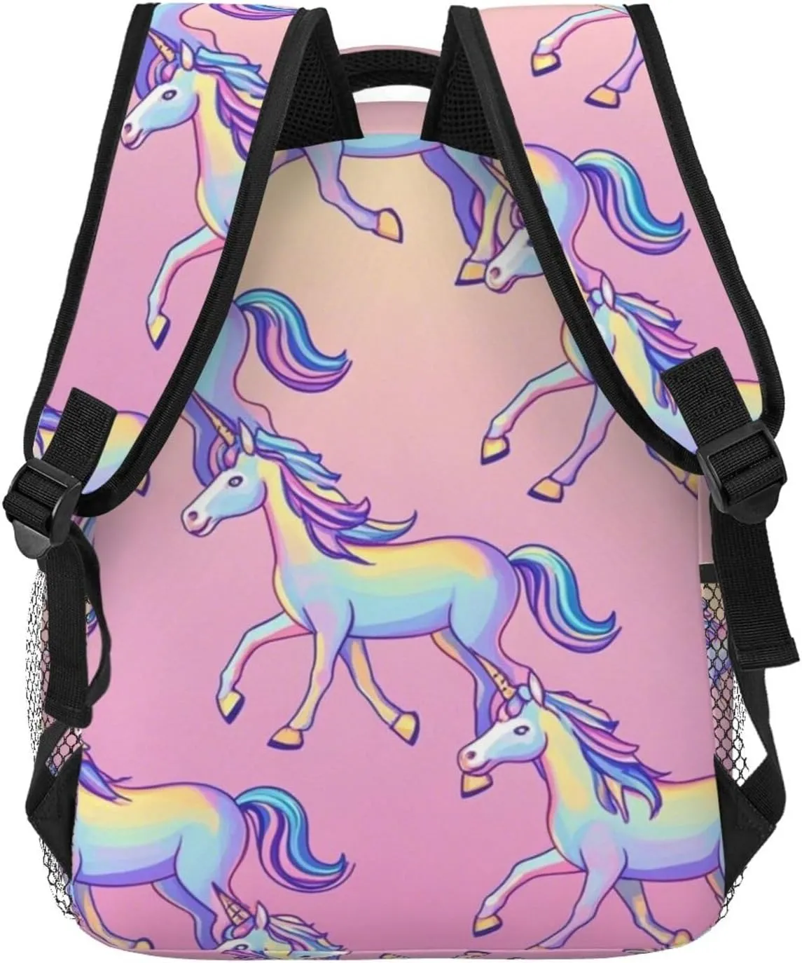 Bag, Cute Rainbow Unicorn immerse glean strap rougher sway Art Business Computer Bag Lightweight Daypack Bookbag for Trekking Business Walking Cycling - Big Capacity Anti-Theft Multipurpose Carry On 