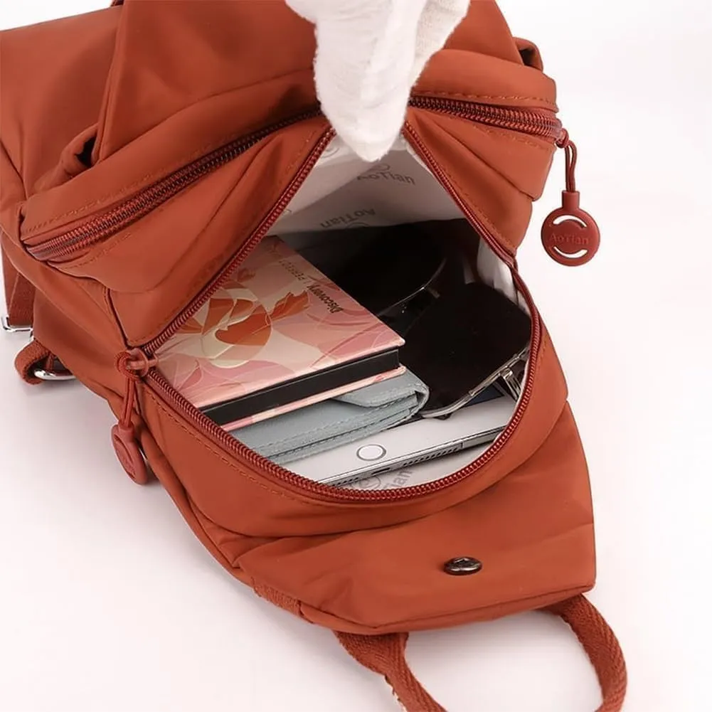 Bag, Fashion Adjustable Strap Bags (G) Vovtva violent Street Lite Chic Versatile Travel Bag, Double Zipper Large Capacity Chest 