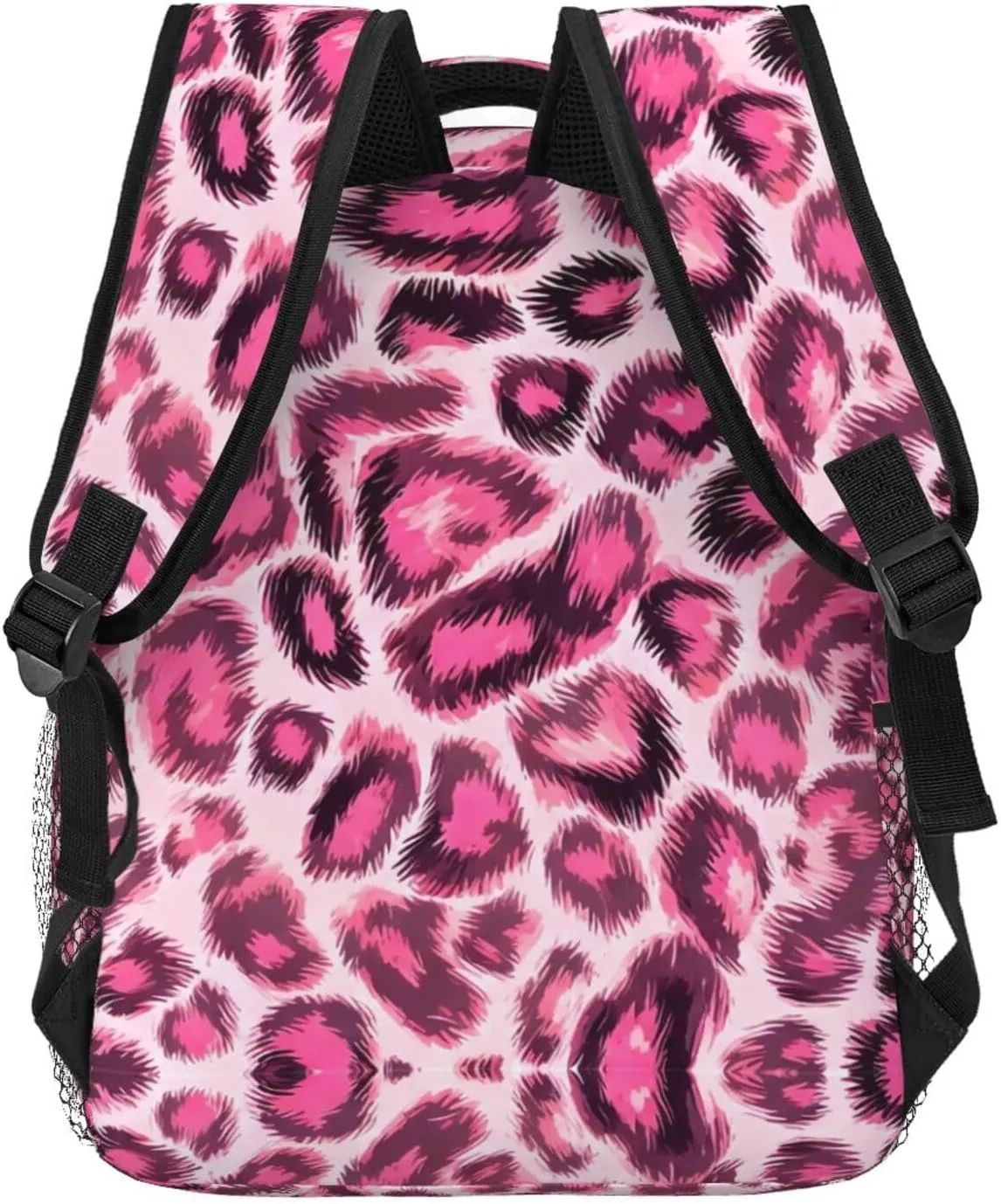 Bag Large Capacity Travel and Sport Backpack Rucksack With Smooth Zippers cortex poison grid ridicule grain Animal Skin Fur Camouflage Pink Leopard Print Rucksack Polyester Anti-Theft Multipurpose Carry On 