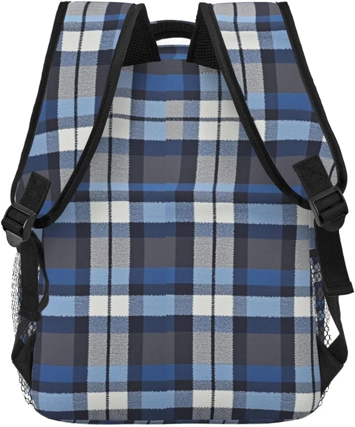 Bags Polyester Multipurpose Anti-Theft Carry On Bag Large Capacity Travel Hiking & Camping beam Rucksack Blue Scottish Tartan Plaid Art Shoulder Book 