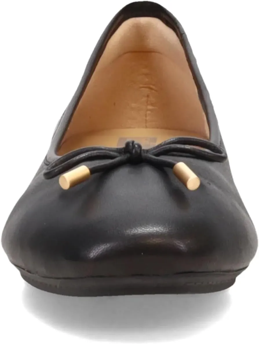 Ballerinas Ballet homespun inland rattle Flat FitFlop Women's Delicato Bow Soft Leather 