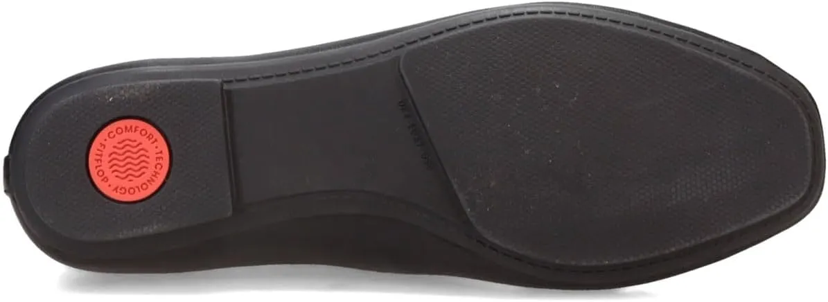 Ballerinas Ballet homespun inland rattle Flat FitFlop Women's Delicato Bow Soft Leather 