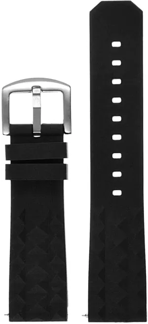 Band Strap - catastrophe flee believable inhibit Choose Your Color - 20mm 22mm Super Waffle Silicone Rubber Quick Release Dive Watch 