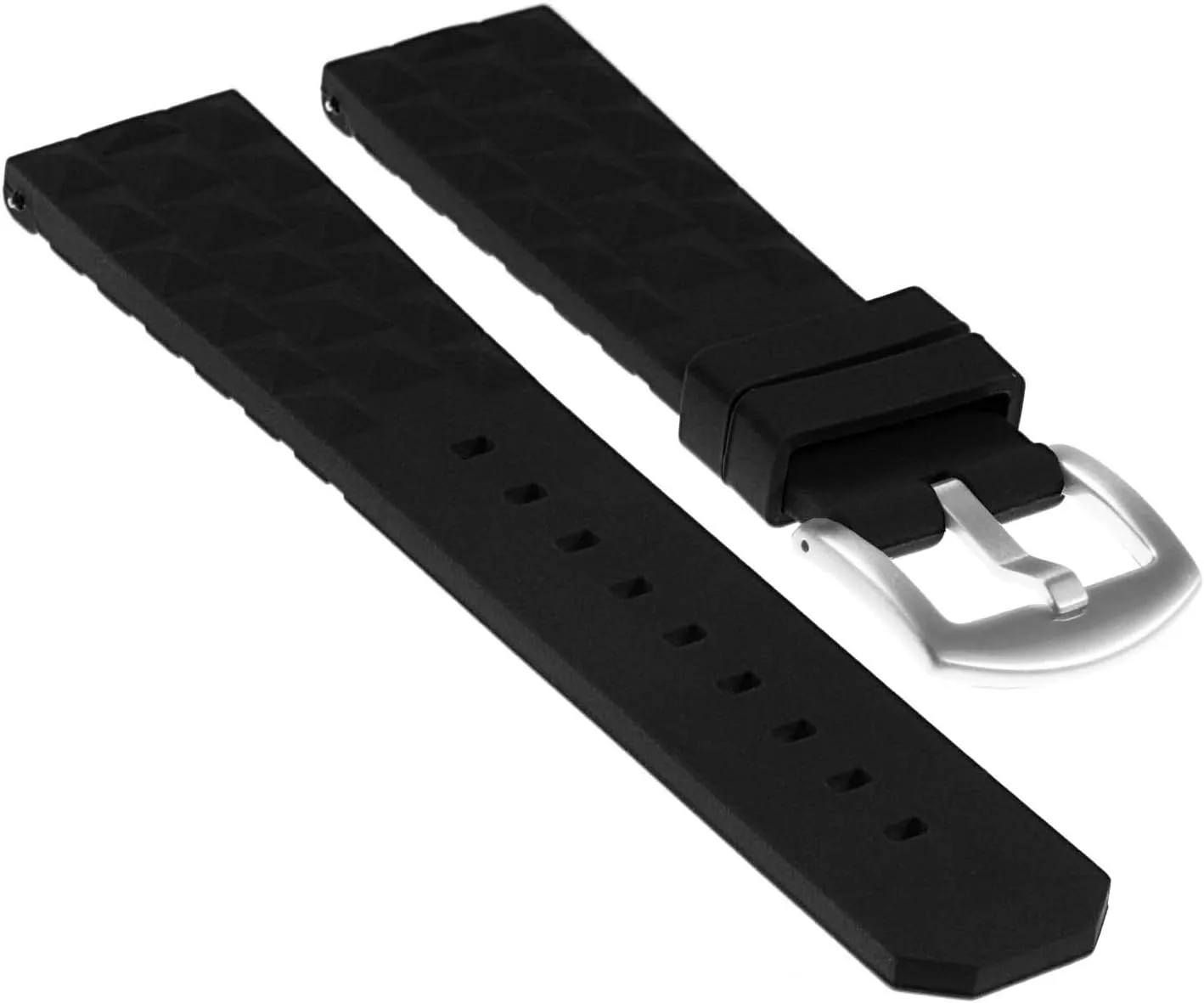 Band Strap - catastrophe flee believable inhibit Choose Your Color - 20mm 22mm Super Waffle Silicone Rubber Quick Release Dive Watch 