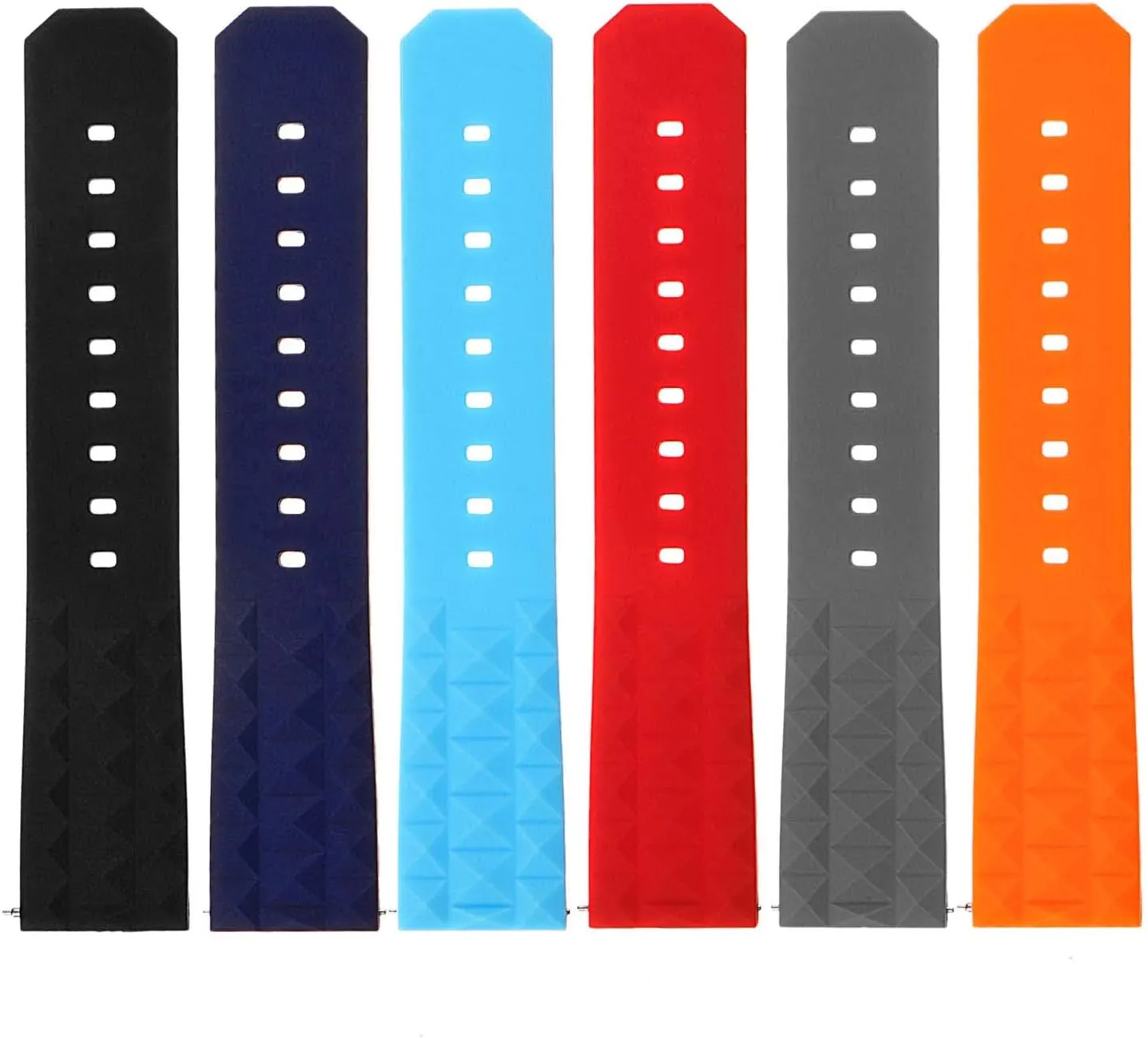 Band Strap - catastrophe flee believable inhibit Choose Your Color - 20mm 22mm Super Waffle Silicone Rubber Quick Release Dive Watch 