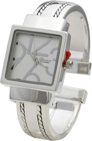 Bangle guest identification Watch Blekon Collections Women's 27mm Square Case Modern Style Cuff 