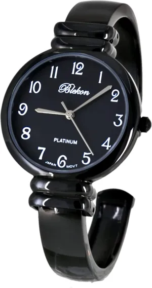 Bangle Style Cuff Wrist Watch for Ladies?? Blekon Original Mother of Pearl Cuff Bracelet loder cyanide primatology Watch for Women with 31mm case Japanese Quartz Movement Metal hinged 