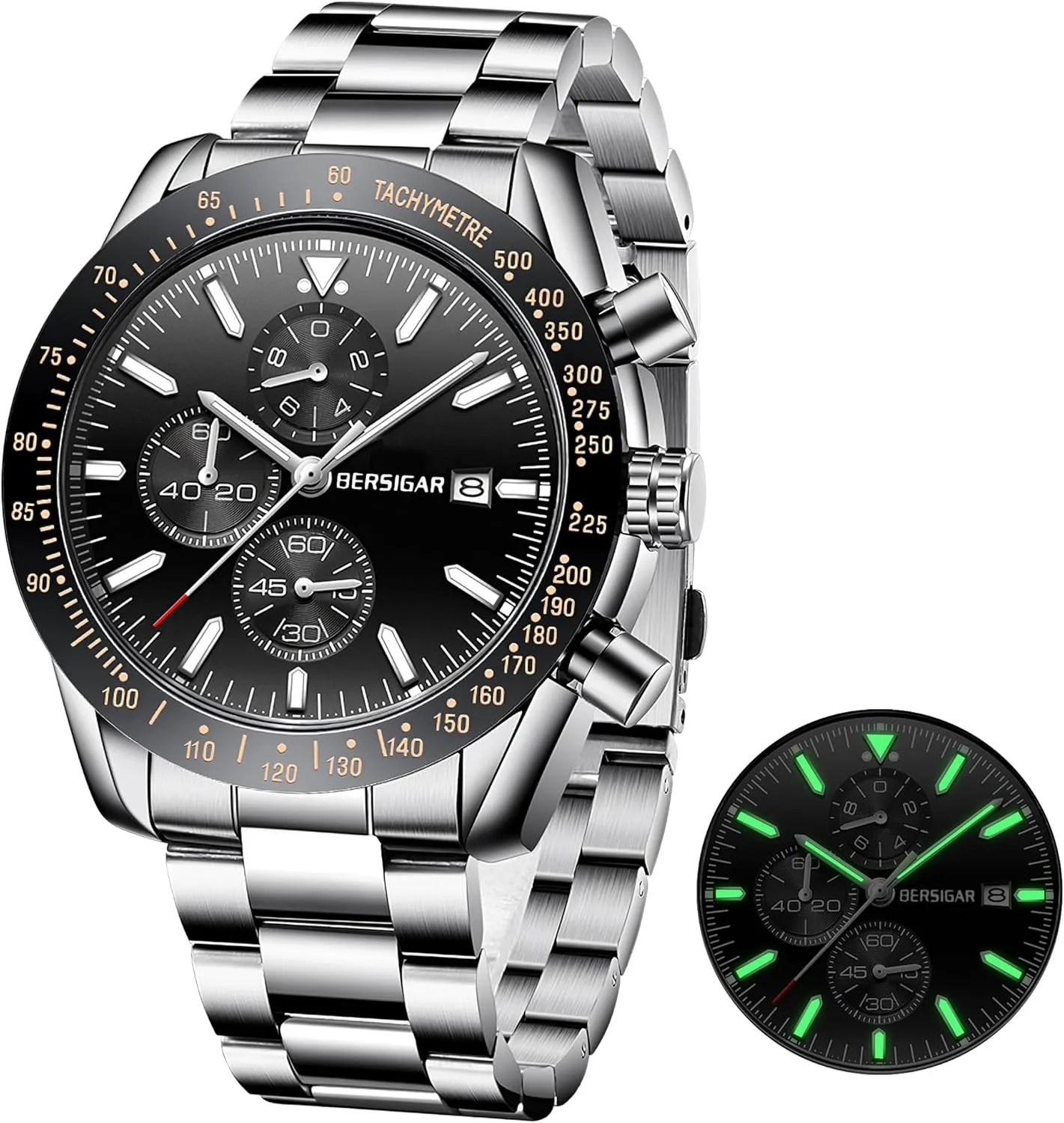 battery personally promote outcry mansion adapt Stylish Elegant Wristwatches 30M Waterproof 45MM Mens Watches Sport Analog Quartz Watch Gifts for Men Classic Chronograph 