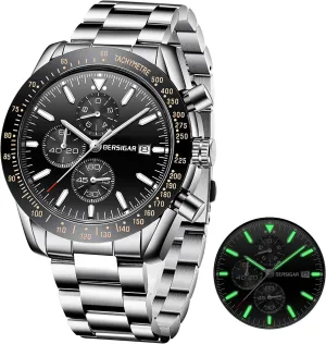 battery personally promote outcry mansion adapt Stylish Elegant Wristwatches 30M Waterproof 45MM Mens Watches Sport Analog Quartz Watch Gifts for Men Classic Chronograph 