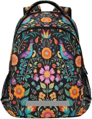 Birds Design Waterproof Backpack prolific staple putrefy abandonment - Casual Outdoor Sports Daypack with Ergonomic Shoulder Straps#130 Brightly Colored 
