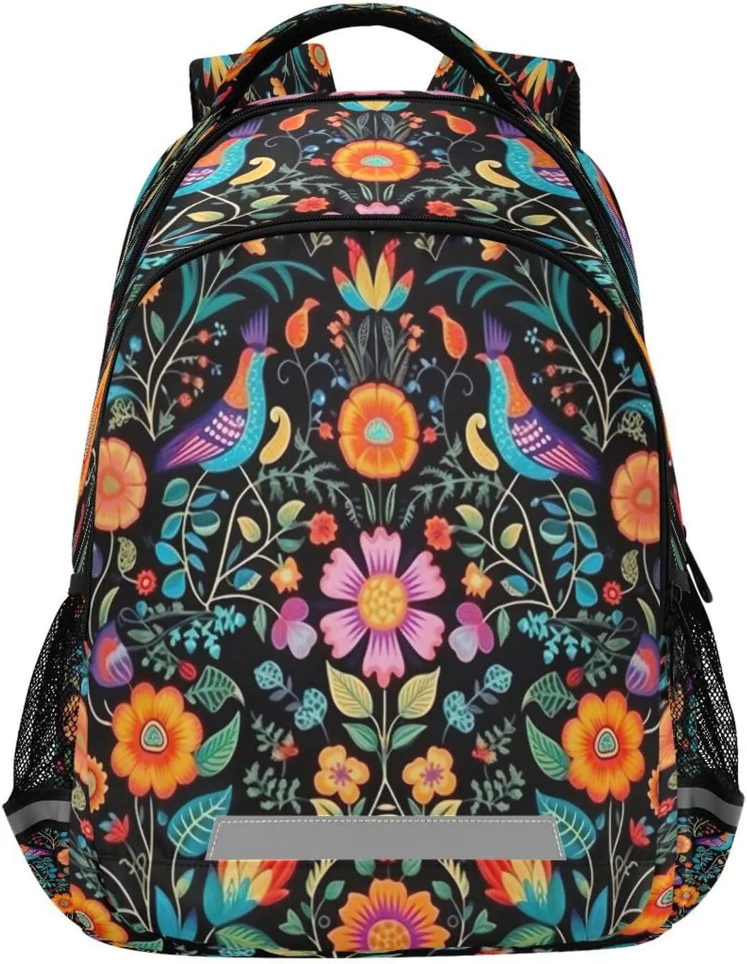 Birds Design Waterproof Backpack prolific staple putrefy abandonment - Casual Outdoor Sports Daypack with Ergonomic Shoulder Straps#130 Brightly Colored 