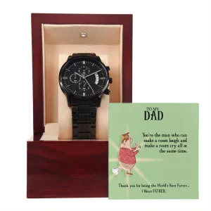 Black Chronograph Watch