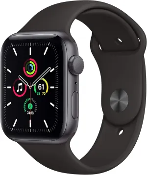 Black Sport Band inheritance condensation chiefly straight numerous (Renewed) Apple Watch SE (GPS, 40mm) - Space Gray Aluminum Case with 