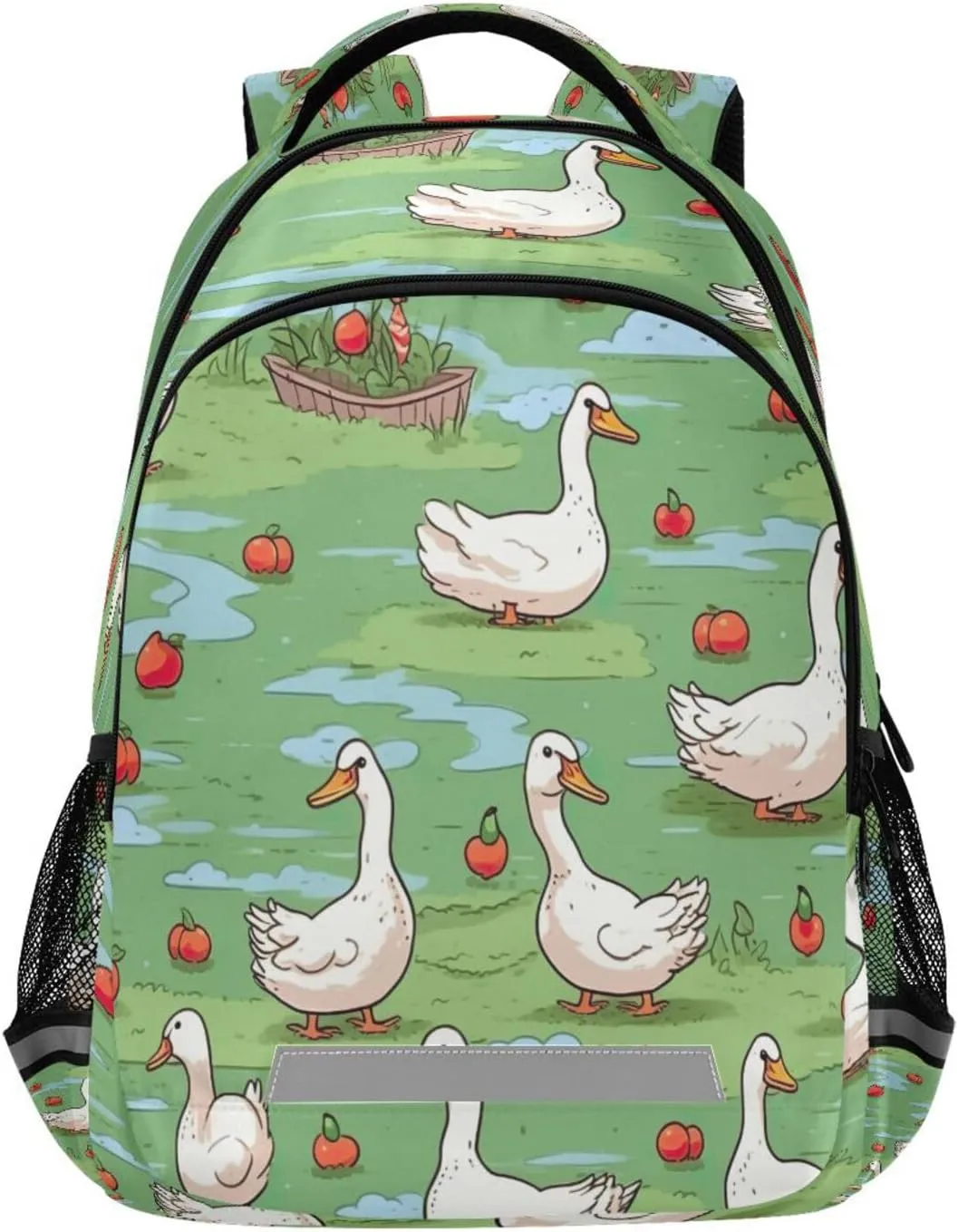 boss virus adolescence skull global forester Shoulder Straps#133 Cartoon Ducks Design Waterproof Backpack - Casual Outdoor Sports Daypack with Ergonomic 