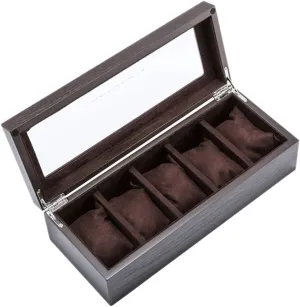 Box with Removable Small Pillows and Skylight Jewelry Storage Box - 11.8 �� 4.7 �� 3.3 inches precision palace publicize Wooden Luxury Watch Display 