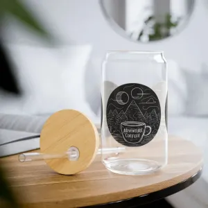 Bpa Free Clear Glass Sipper for Coffee and Refreshment