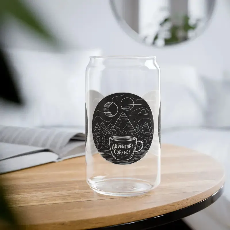 Bpa Free Clear Glass Sipper for Coffee and Refreshment
