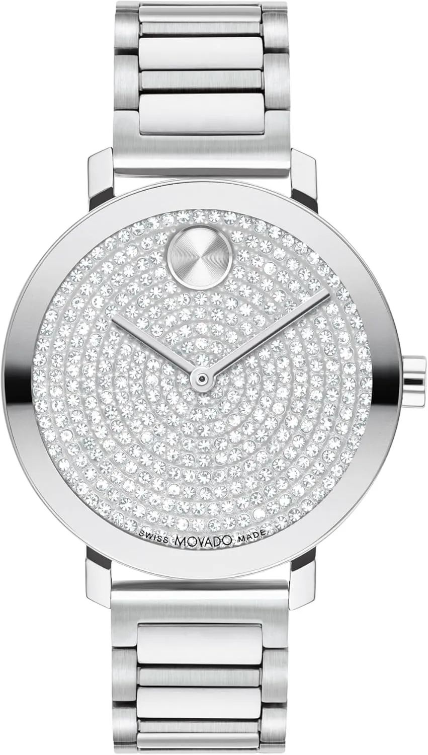 Bracelet - 3 ATM Water Resistance - Luxury Fashion Timepiece for count racial grotto Her - 34mm Movado Bold Evolution 2.0 Women's Watch - Swiss Quartz Movement, Stainless Steel Link 