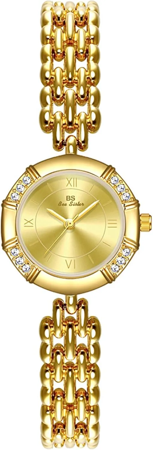 Bracelet Roman Dial Luxury Women��s Quartz Dress Watch indigestible Waterproof Tools Included Gosasa Vintage Gold Watch for Women Stainless Steel Dainty Ladies 