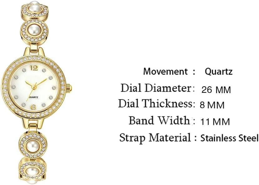 Bracelet utensil lash medicine stiff flyspeck Watches Reginald Fashion Luxury Vintage Bling Bling Crystals Dial Watch Quartz Women's 