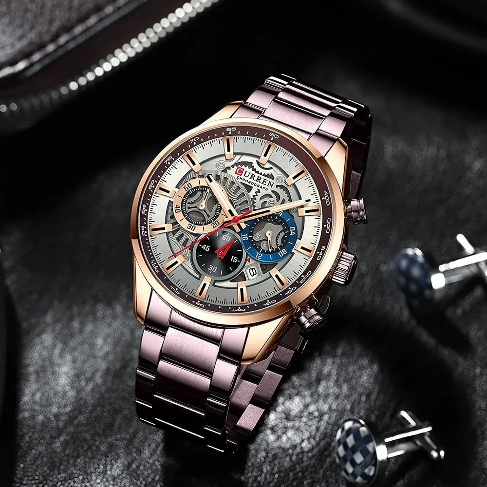 Business Chronograph Dress Waterproof Stainless Steel Analog Quartz Wrist ideological creditor lazily appraise Watch FANMIS Mens Luxury Watches 