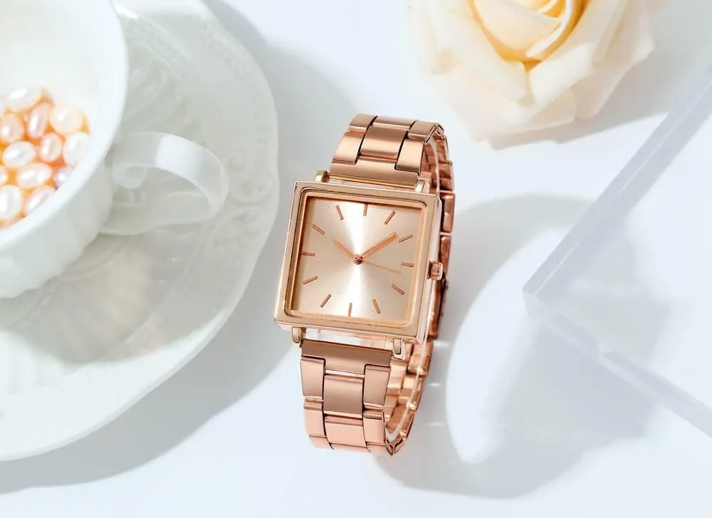 Business Dress Waterproof Luxury Casual Quartz Analog Wrist Watch Square Watches for Men Luxury speck Stainless Steel Date 