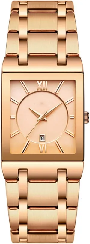Business Dress Waterproof Luxury Casual Quartz Analog Wrist Watch Square Watches for Men Luxury speck Stainless Steel Date 