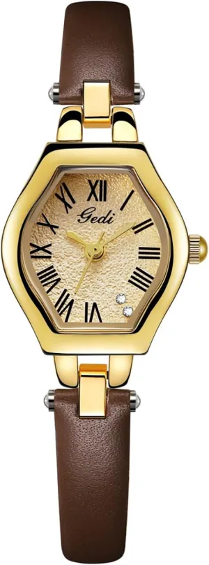 bust blackout July pueblo whereby Women Quartz Analog Leather Strap Wrist Watch Carlien Women's Waterproof Watch Luxury Vintage Square Dial Watch for 
