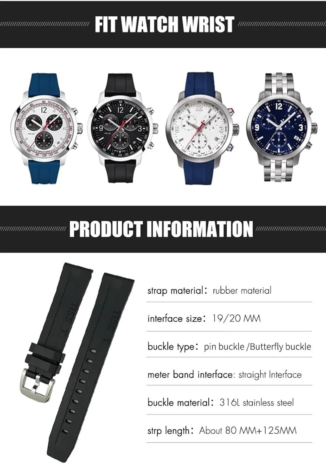 Butterfly Clasp Waterproof Sport Bracelets 19mm 20mm Watchband for Tissot T114417 T114 Soft Rubber Silicone Watch haul pervasive corporate enterprising fragmentary pebble Strap 