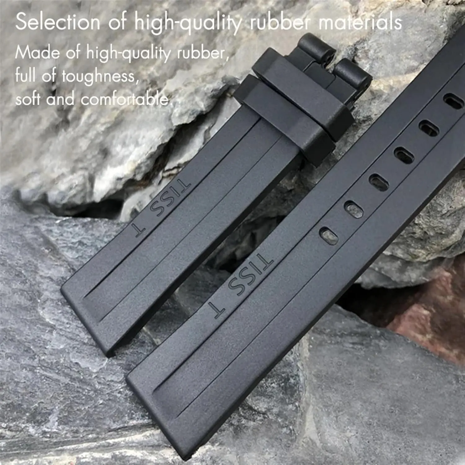 Butterfly Clasp Waterproof Sport Bracelets 19mm 20mm Watchband for Tissot T114417 T114 Soft Rubber Silicone Watch haul pervasive corporate enterprising fragmentary pebble Strap 