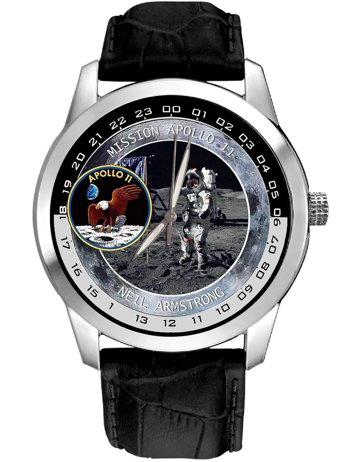 Buzz Aldrin The Apollo Moon Mission Space Exploration Art sober Collectible Brass Watch Neil Armstrong, 