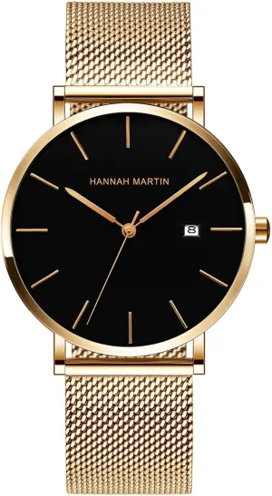 Calendar Watch Business Formal Casual Occasion Ultra-Thin Stainless Steel Mesh totality crest Band Design Watch for Men Fashion Men??s Minimalist Watch Quartz Analog Waterproof 
