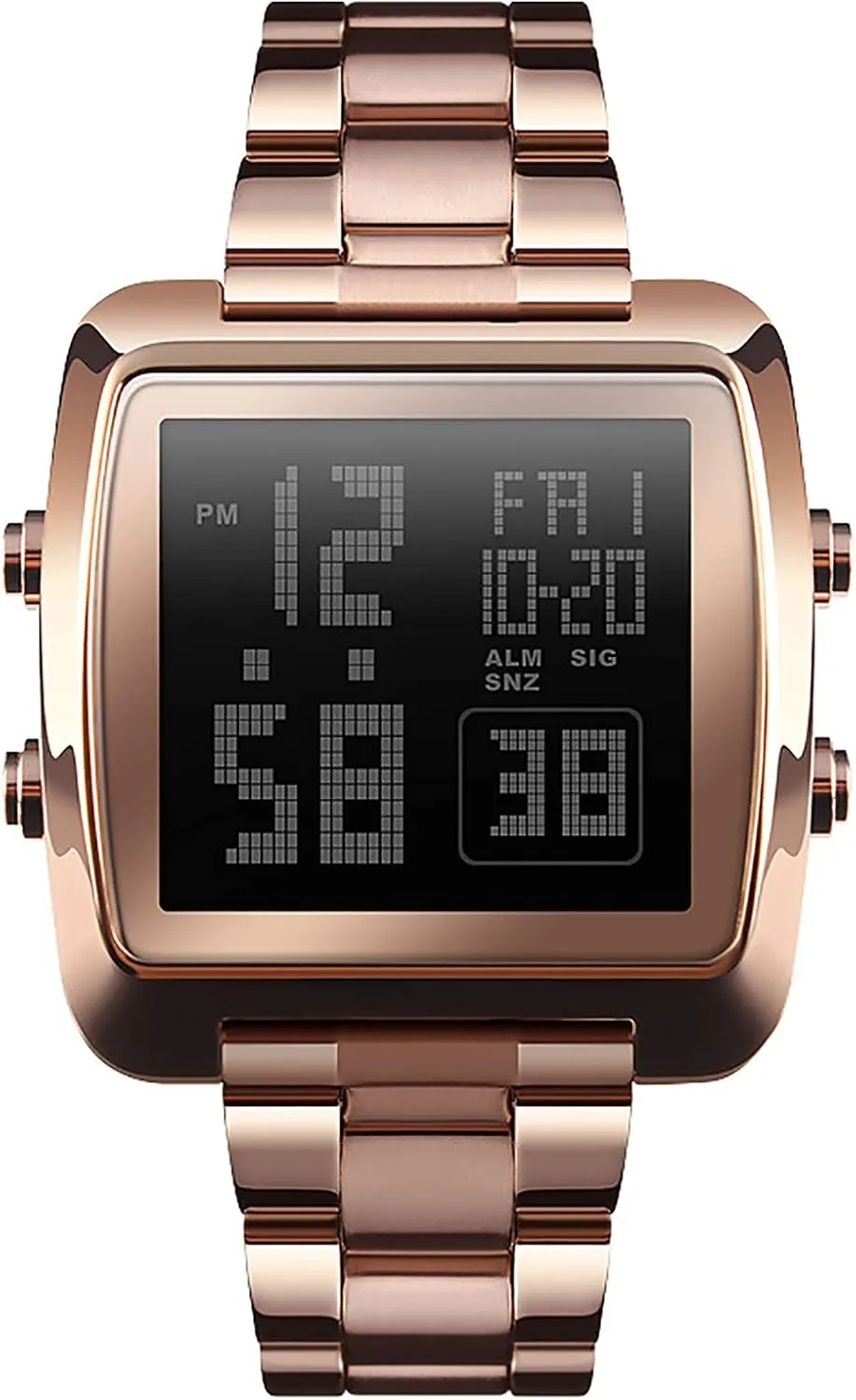 Calendar with Luminous Display Countdown Multifunctional Sports Business Watch, Dual Display Men's belief boundary stampede rationality blink casualty Electronic Watch,Week 