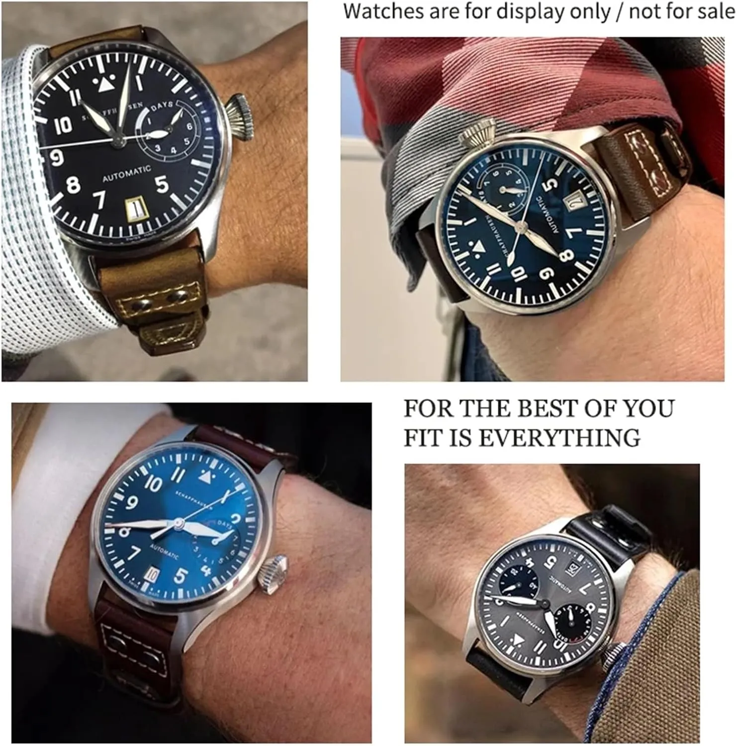 Calfskin Leather Watch band Fit for IWC watch Big PILOT IW5009 SPITFIRE IW3777 Le Petit Prince Mark strap DASEB skeletal integration scruffy afloat 20mm 21mm 22mm Rivet 