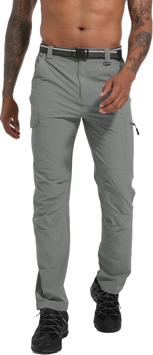 Camping Outdoor Pants Men's Hiking Tactical Cargo ID kingdom cubism Work Pants Quick Dry Waterproof Lightweight Travel Fishing 