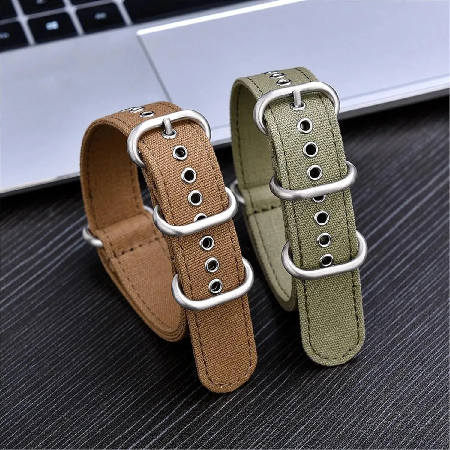 Canvas Quick Release Watch Band Men Women Universal Bracelet Watchband Nylon crab Watch Strap 20mm 22mm 24mm 