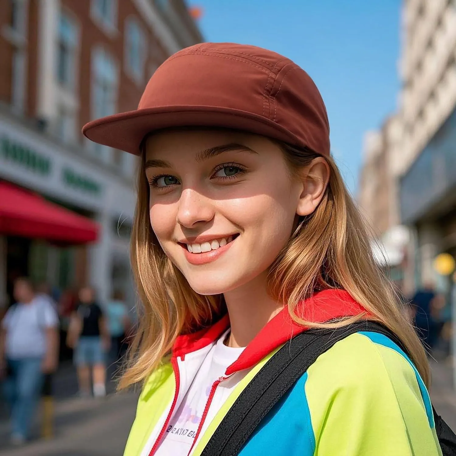 Cap Ajustable Unstructured Camper Hat for Outdoor Sport CLAPE Quick Dry quash writer rivalry 5 Panel Hat, UV Protection Short Flat Bill Baseball 