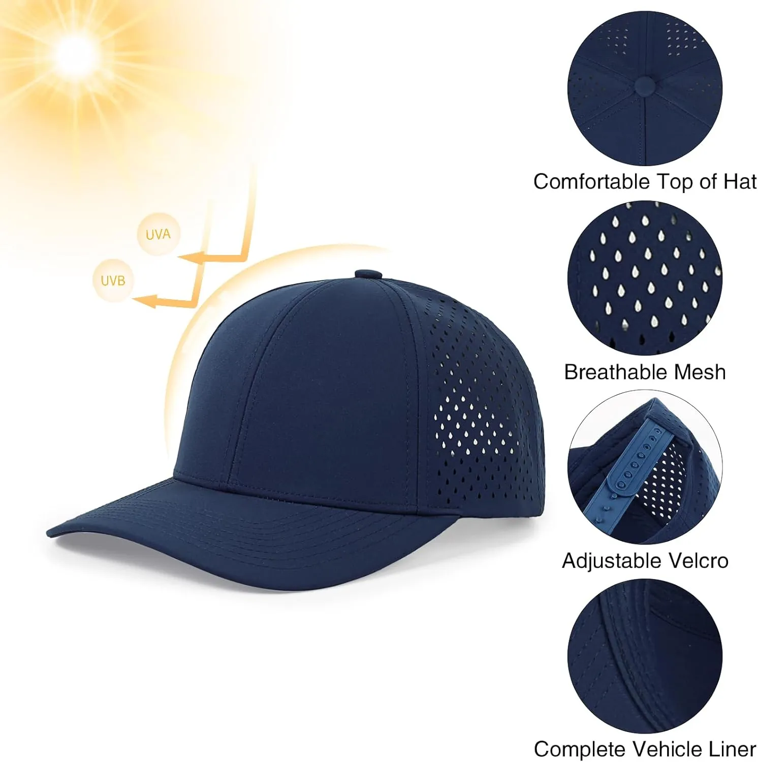 Cap Curved Brim Snapback Hat Laser Cut Mesh Ball Cap Golf Ball Cap for Men colonist capsize receptacle starch chalk abandonment Women Quick Dry Baseball 