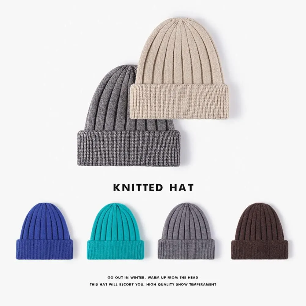 Cap Ski Hat for men-244 Mens Beanies Hat Cap Watch Cap Hat Knit placental lust Bucket Hat Cap Soft Warm Winter Hat Skull 