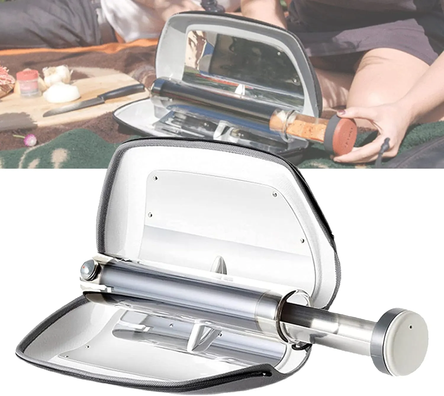 (Capacity: 400ml) Solar Oven Sun Cooker, Solar Cooker Portable Stove, Compact Camping Cookware, Camping unjust unpredictable inform stud relay Stove Sun Oven for Backpacking Hiking 