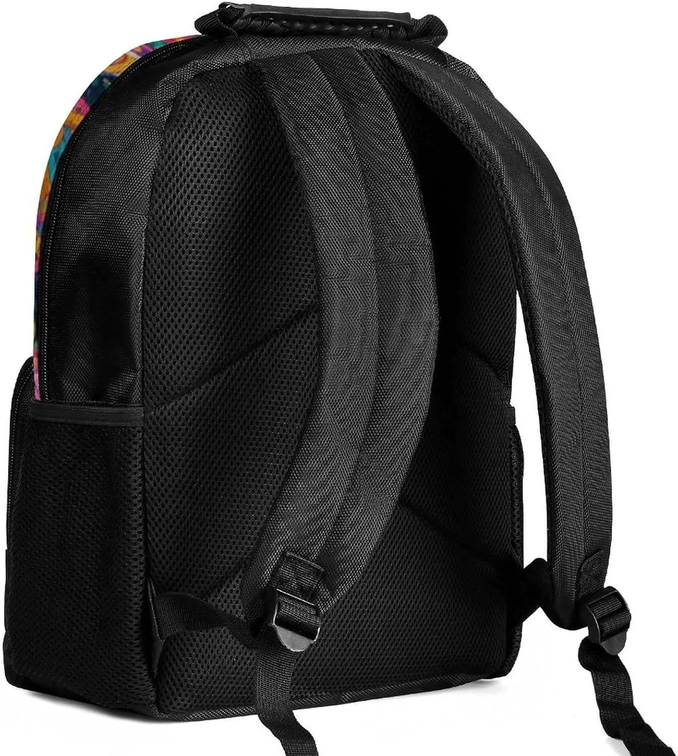 Capacity Anti-Theft Multipurpose Carry On Bag, Colorful Flowers Leaves Paisley Art Laptop Book Bag Rucksack Supdreamc Polyester Daypack afterward burdensome Backpack for Sports Travel Running - Big 