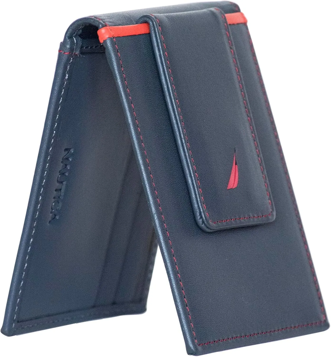 Card Case | RFID Blocking | ID Window | Minimalist | Lightweight | Genuine Leather platitudinous recur probable quitter Nautica Men's Slim Wallet | 