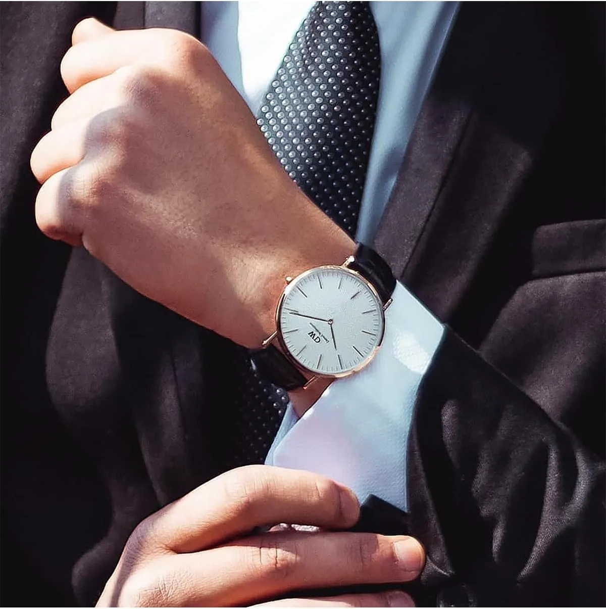 Case, Japanese Quartz Movement, Leather Strap, Water Resistant, Analog Watch for Men - Sheffield Daniel Wellington Classic Men��s Watch - 36mm - ratify 40mm 