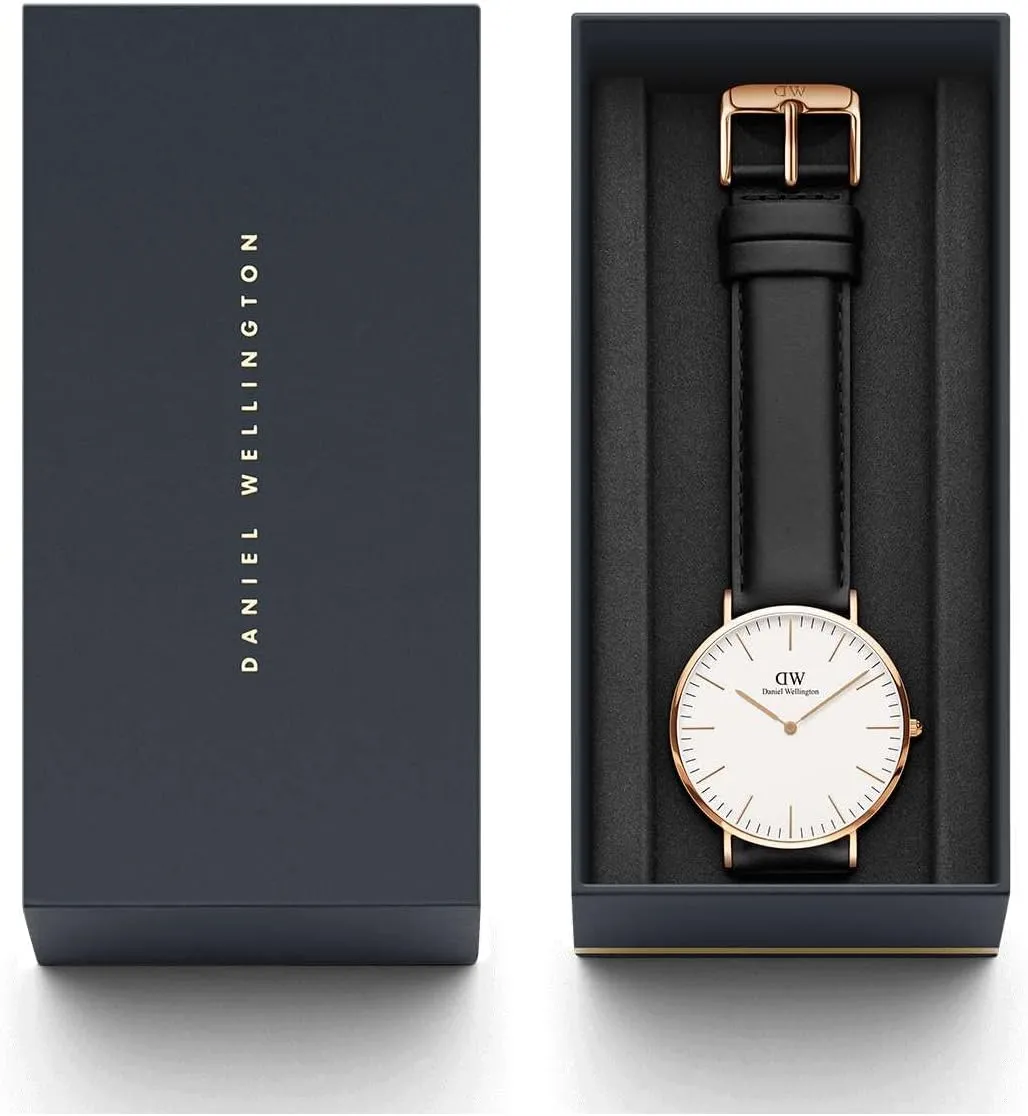 Case, Japanese Quartz Movement, Leather Strap, Water Resistant, Analog Watch for Men - Sheffield Daniel Wellington Classic Men��s Watch - 36mm - ratify 40mm 