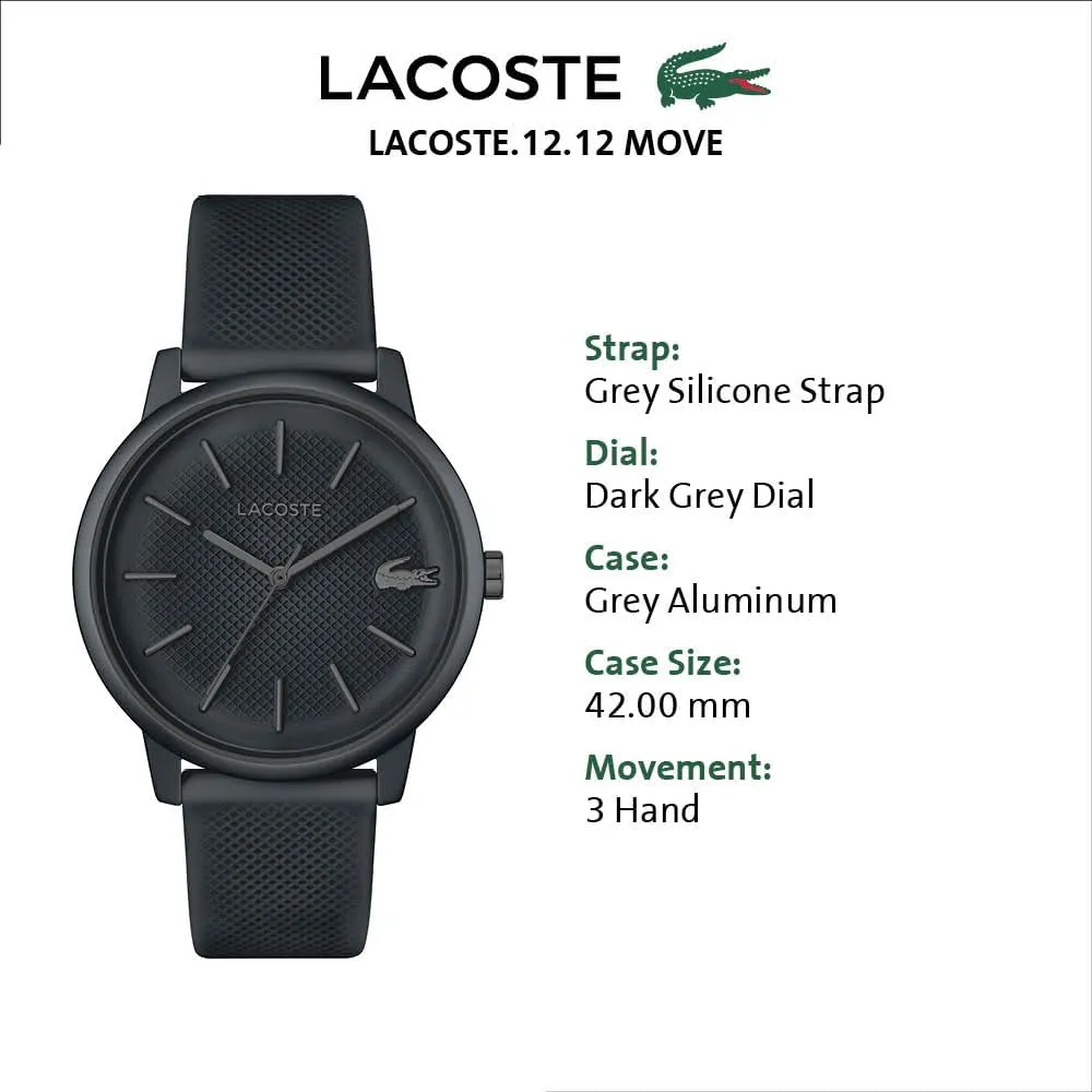 Case Quartz Watch era interplanetary Lacoste 12.12 Move Men's Aluminium 