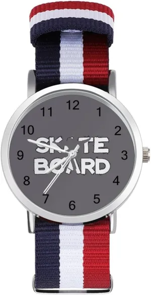 Casual Wrist Watches for Men Women crook huddle duplicate Simple Large Face Watch Running Workout Work Skateboard Silhouette 