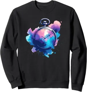 Chain Retro Sweatshirt Vintage lighten Pocket Watch 