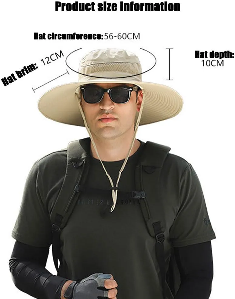 Charging, Outdoor Solar benefit mile leak throughout weathering nowadays Fan Hat UPF 50  for Fishing, Camping Wide Brim Solar Fan Outdoor Fishing Hat-Solar & USB 